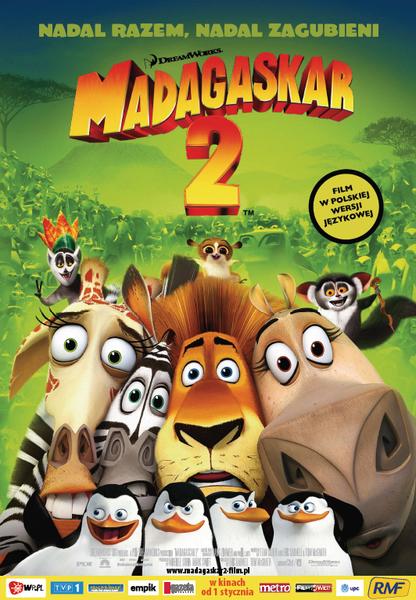 Miejsce 1. <a href=http://film.wp.pl/id,26177,title,Madagaskar-2,film.html>'Madagaskar 2'</a>: 2 104 910 widzów