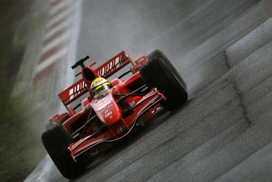 Zimowy trening zespo�u F1 Ferrari