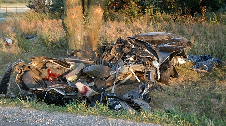 Wypadek, Zofiówka 02.08.07, Mazda