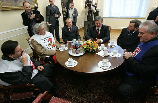 Zwi�zkowcy najechali na Warszaw�