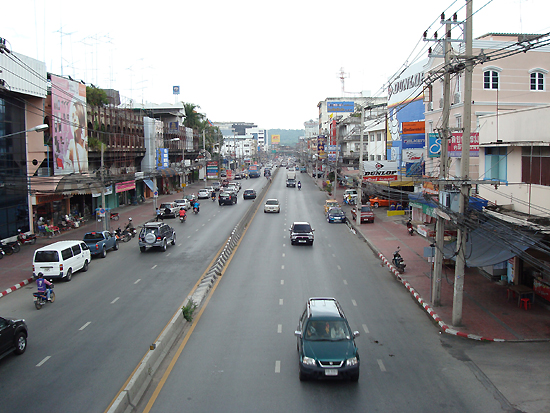 Ulica Sukhumvit w Chonburi