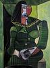 Femme en vert (Dora), 1944
Oil on canvas, 130 x 97 cm
All Photographs © Fondation Beyeler
Courtesy of The Fondation Beyeler 
Obraz jest prezentowany podczas wystawy dzie� z Kolekcji Beyeler
