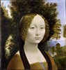 Leonardo da Vinci
Ginavra de' Benci 
1474-1478 
43 x 37 cm 
olej na drewnie 
National Gallery of Art, Washington D.C.

