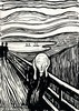 Krzyk (Geschrei), 1895
Lithografie mit Fettkreide und Tusche auf Papier, 35,3 x 25,3 cm
Munch-museet, Oslo
© The Munch Museum/The Munch Ellingsen Group/VBK, Wien 2009 
Courtesy of Leopold Museum, Wien
Dzie�o jest prezentowane podczas wystawy: Edvard Munch and the Uncanny
