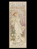 La Dame aux Cam�lis. Sarah Bernhardt, Th��tre de la Renaissance, 1896
theatre poster, colour lithograph, 207 x 76 cm
Printer: F Champenois, Paris
© Mucha Trust
Um�leckopr�myslov� museum v Praze
Courtesy of The Moravian Gallery in Brno
Dzie�o jest prezentowane podczas wystawy: Alphonse Mucha - Czech Master of Belle Epoque

