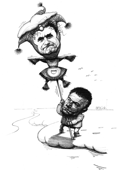 Gra� najch�tniej zatopi�by Palikota
