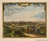 Autor:	Aa, Pieter van der
Data powstania:	1729
Opis: 	
Miedzioryt kolorowany; wym. komp.: 215 x 270 mm; nie sygn. Grafika wzorowana na klasycznych pracach M. Meriana (1641) i Nicolasa Visschera I (ok. 1650). Na pierwszym planie grupy pieszych i konnych w�drowc�w. Tytu� w kartuszu ozdobionym festonami. Grafika wydana w 1729 w Lejdzie przez Pietera van der Aa.
