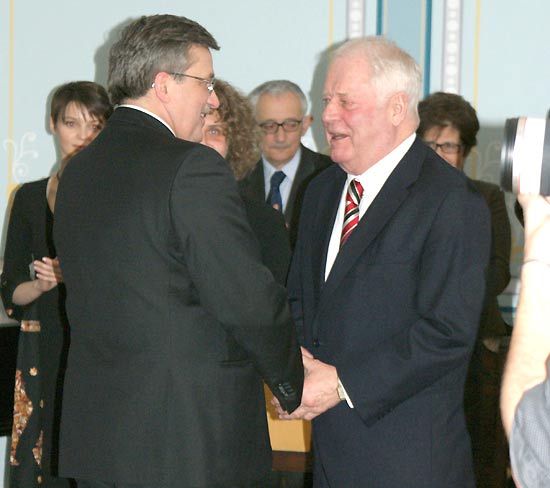 Prezydent RP B. Komorowski i Raimo Pullat