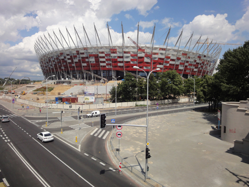 Okolice Stadionu Narodowego wystrasz� kibic�w z Europy?