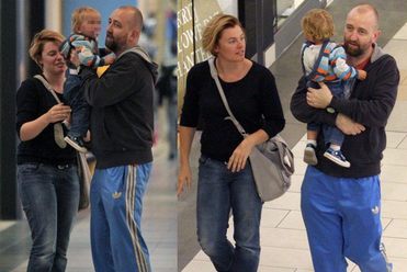 Ania D�browska z synkiem i ukochanym. S�odko!