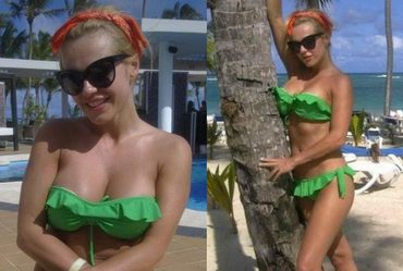 Doda m�czy si� na Karaibach!