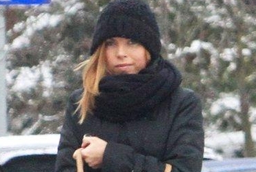 Ola Kwa�niewska w modnych butach FOTO
