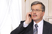 Komorowski zadzwoni� do Putina z gratulacjami