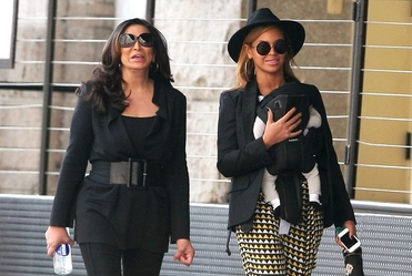 Beyonce na spacerze z ma�� Blue Ivy