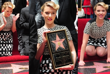 Scarlett Johansson nareszcie ods�oni�a swoj� gwiazd�!
