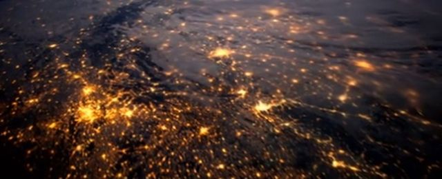 Europa nocą widziana z kosmosu