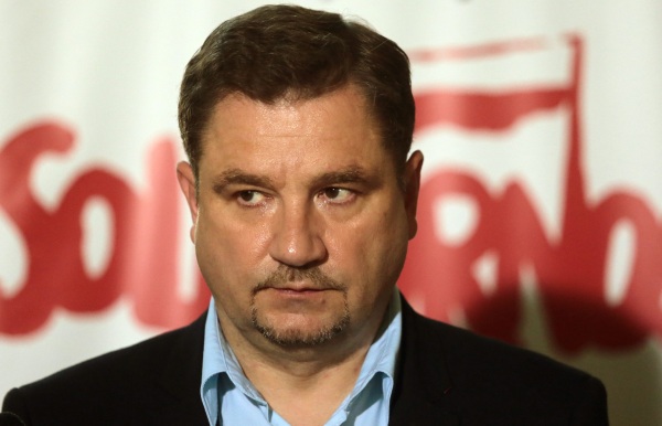 Przewodniczący NSZZ "Solidarność" Piotr Duda