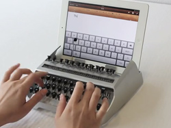 Maszyna do pisania na iPadzie