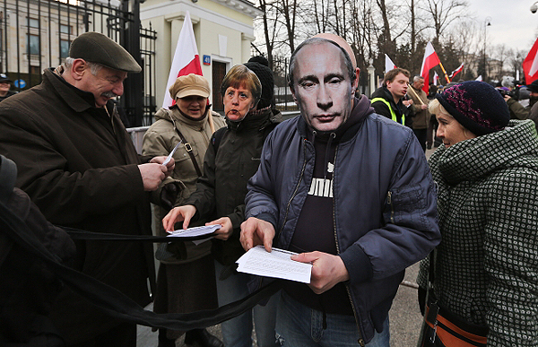 Protest przed ambasadą Rosji