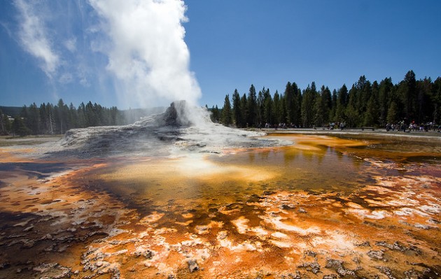 Gejzer Castle, Park Narodowy Yellowstone, USA