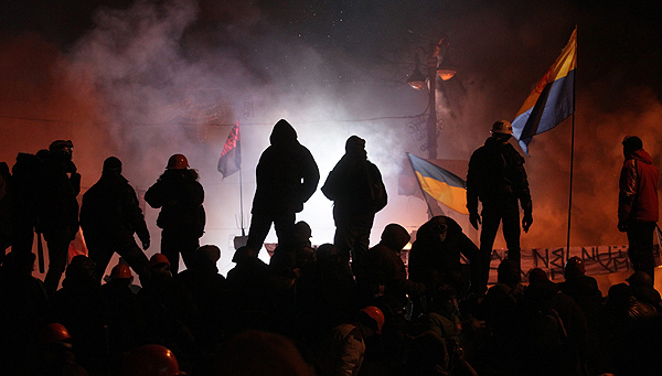 Protest w Kijowie, 25 stycznia 2014 r.