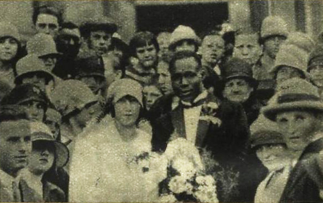 August Agbala Browne, fotografia ze ślubu opublikowana w 