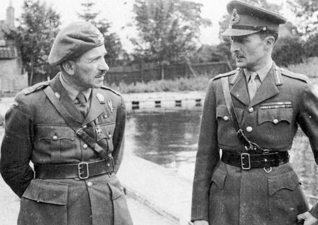 Gen. Stanisław Sosabowski (z lewej) i gen. Frederick Browning