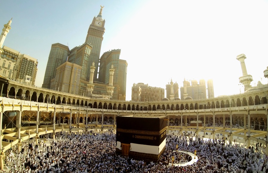 Islamska świątynia I Sanktuarium W Mekce Nocleg na wysokości - Makkah Clock Royal Tower - A Fairmont Hotel