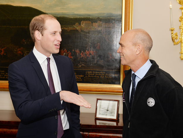 Książę William i Henry Worsley przed wyruszeniem na wyprawę - październik 2015 roku.