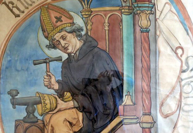 Fragment obrazu "Święty Longin, patron dzwonkarzy" Jana Matejki.