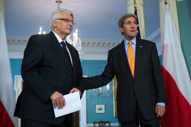 Szef polskiego MSZ Witold Waszczykowski i sekretarz stanu USA John Kerry.