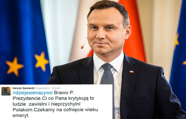 Reakcje na wypowiedzi Andrzeja Dudy w #dziejesienazywo