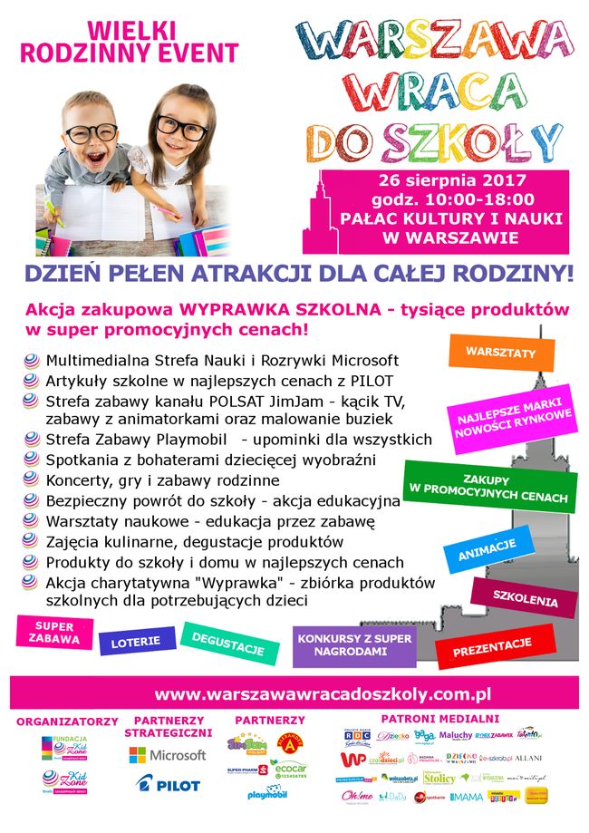 Warszawa wraca do szkoły - rodzinny event