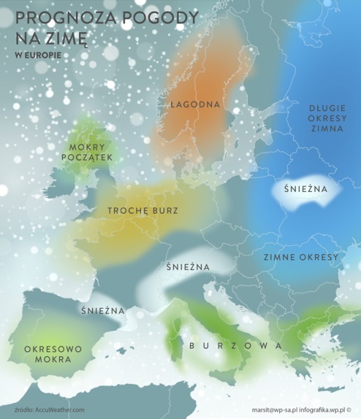 Sensacyjna prognoza "AccuWeather"! Zima w Polsce jednak okrutna