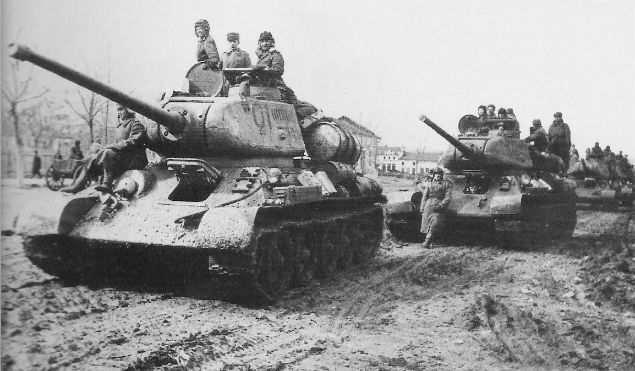 Czołgi T-34 w 1944 roku